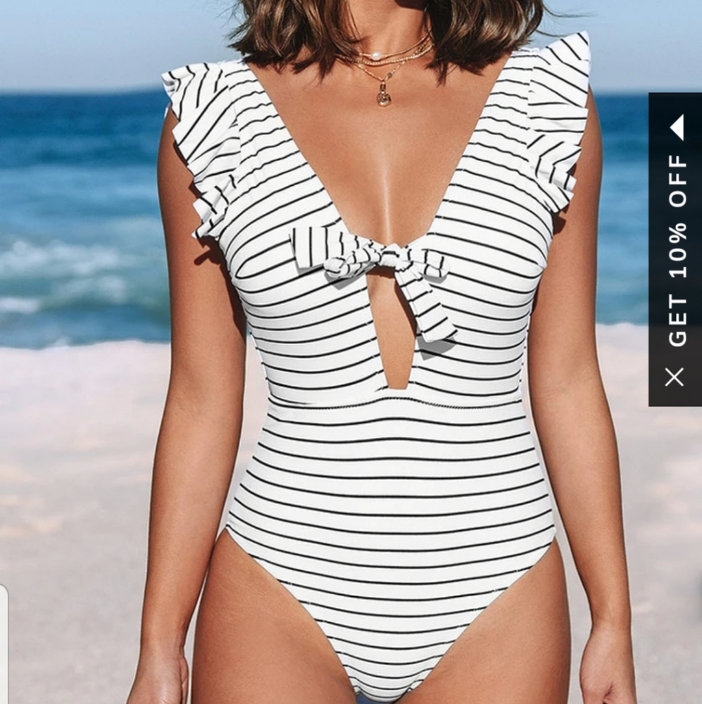 Women's size large one piece swimsuit.